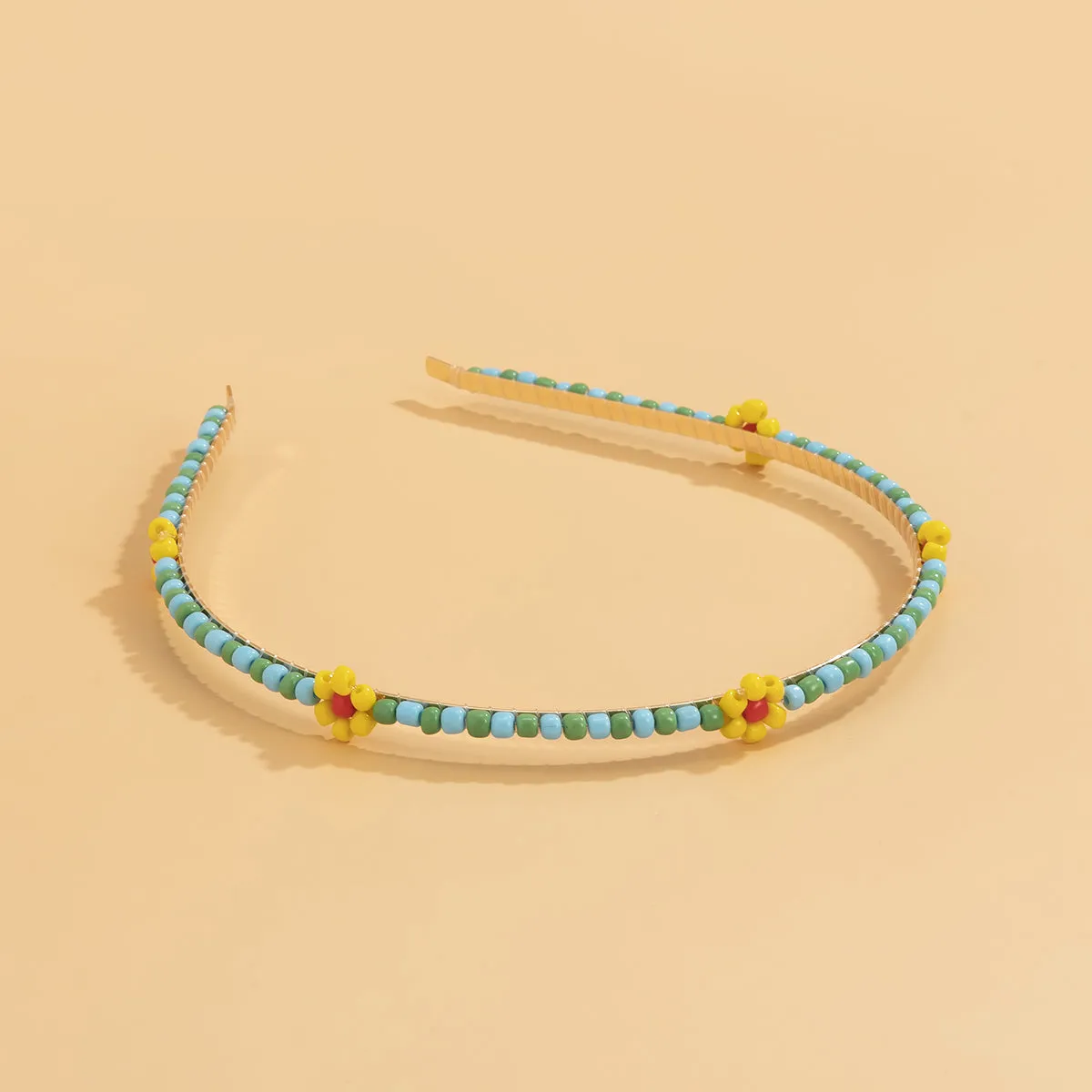 Red Howlite & 18K Gold-Plated Mum Station Headband