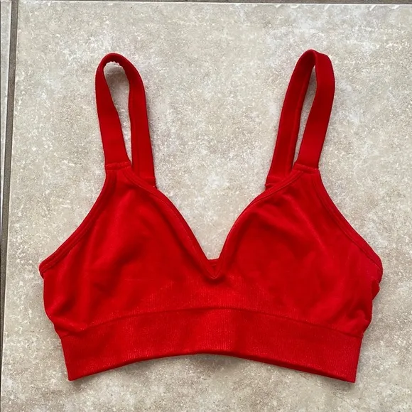 Red Women's sports Bra