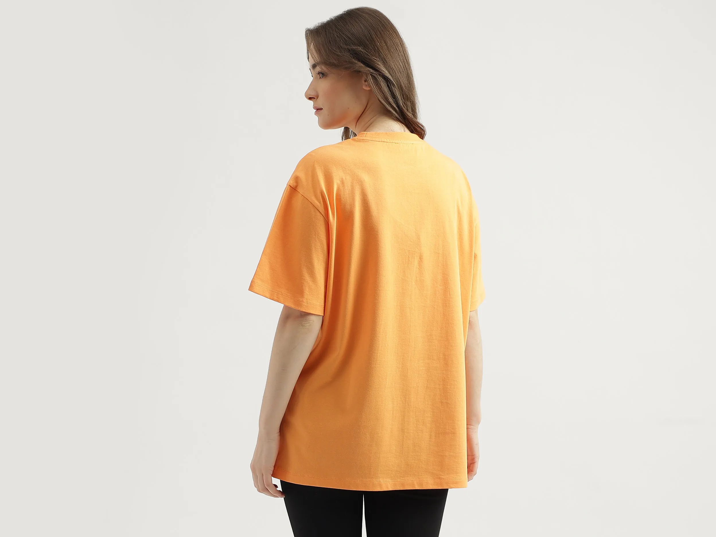 Regular Fit Crew Neck Printed Women's T-Shirt