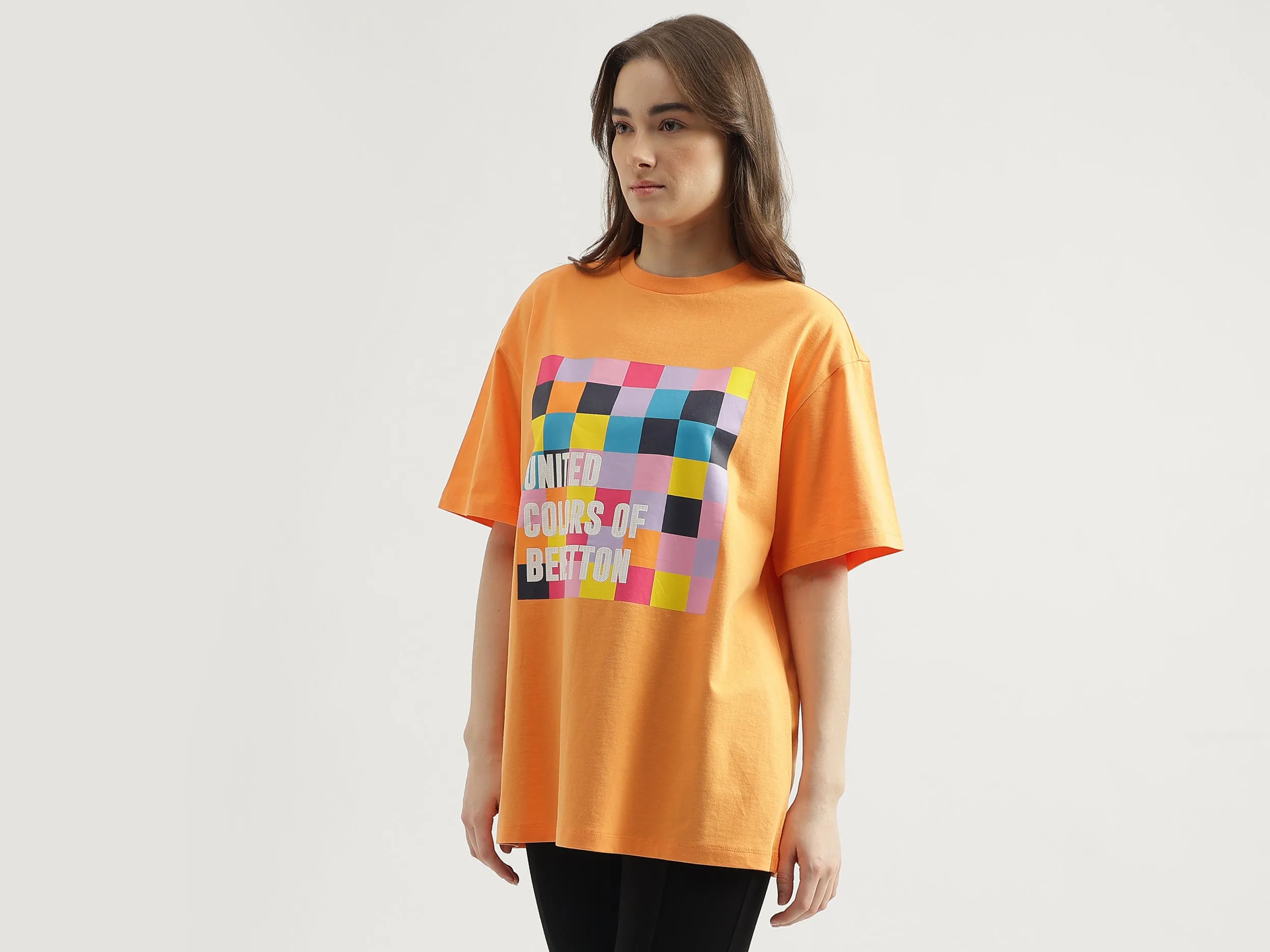 Regular Fit Crew Neck Printed Women's T-Shirt