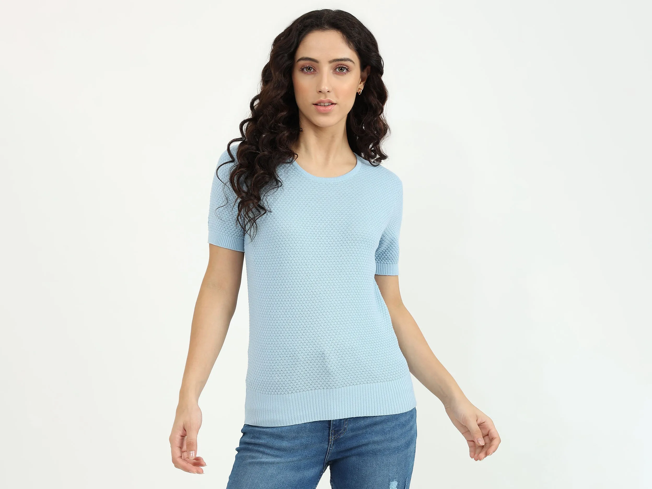 Relaxed Fit Polo Neck Handwritten T-Shirt