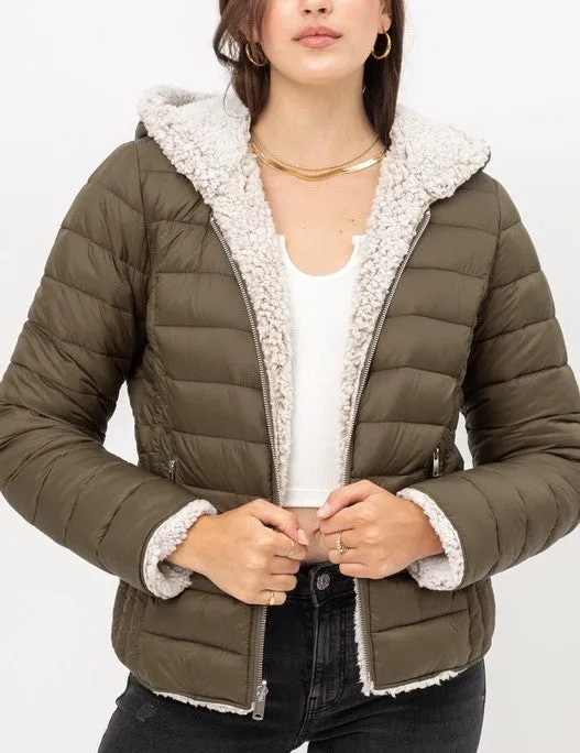 Reversible Puffer Jacket- WOMEN'S or YOUTH--LOW STOCK