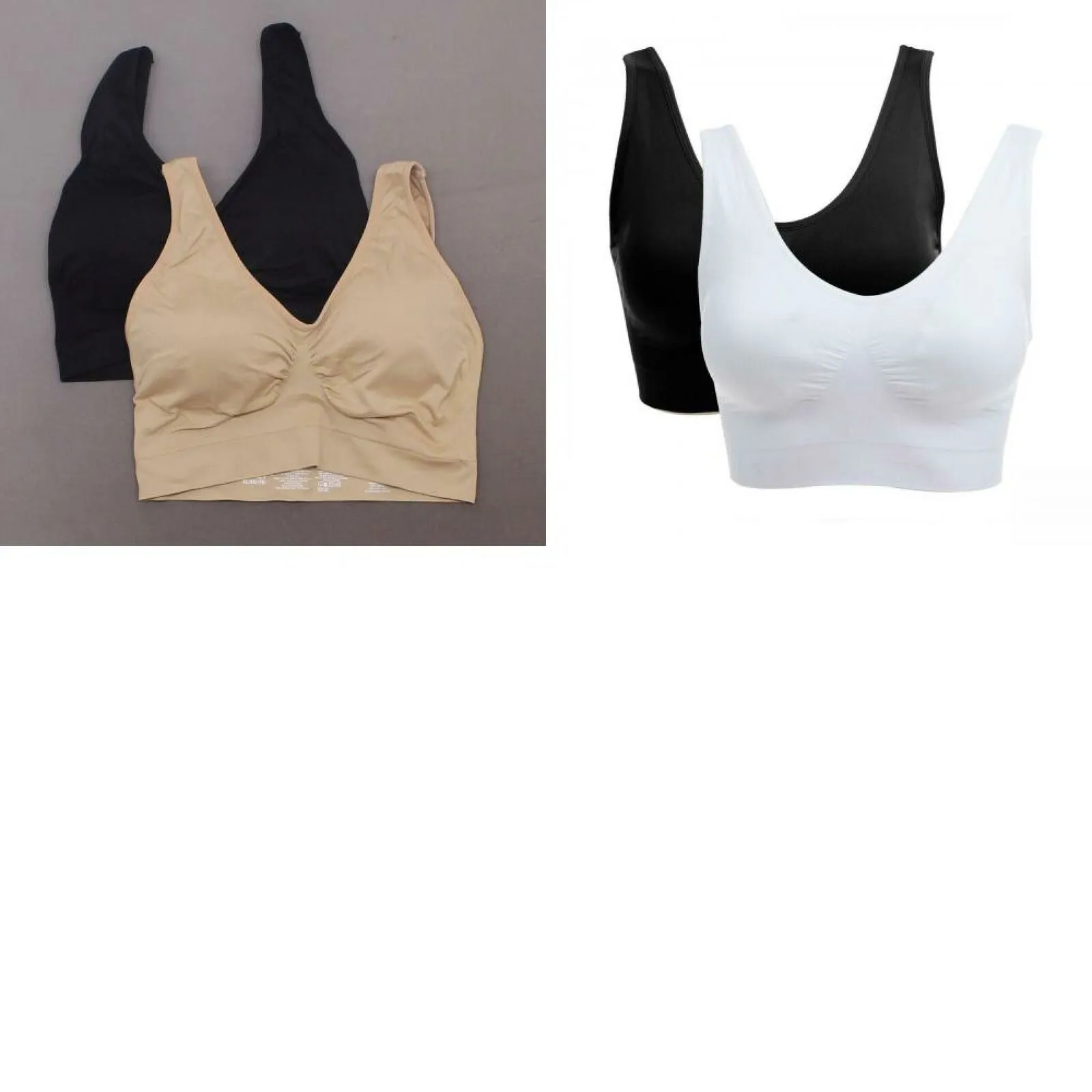 Rhonda Shear Women's 2 Pack Ahh Bras With Removable Pads