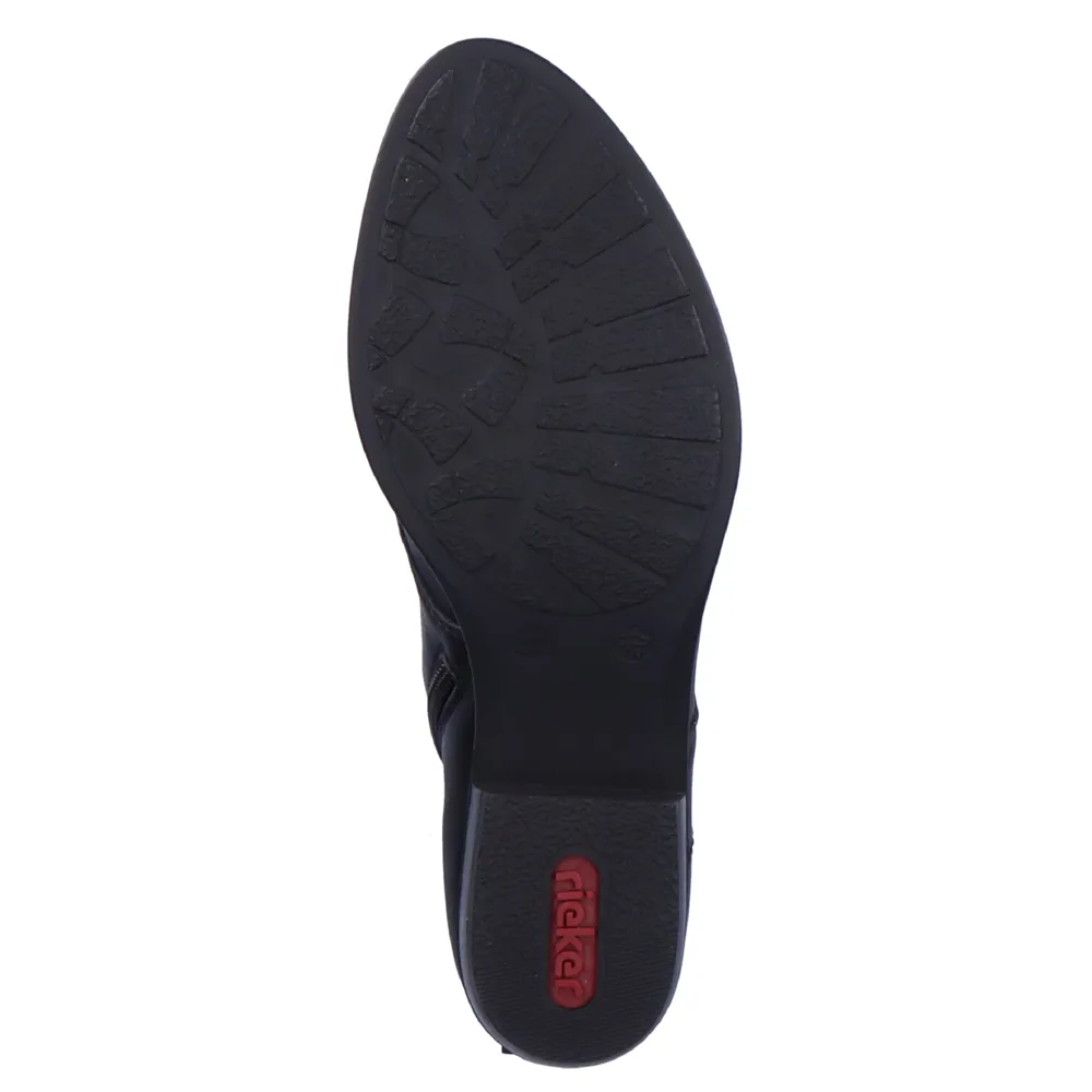 Rieker Y0800-00 (Laura) Black Boots