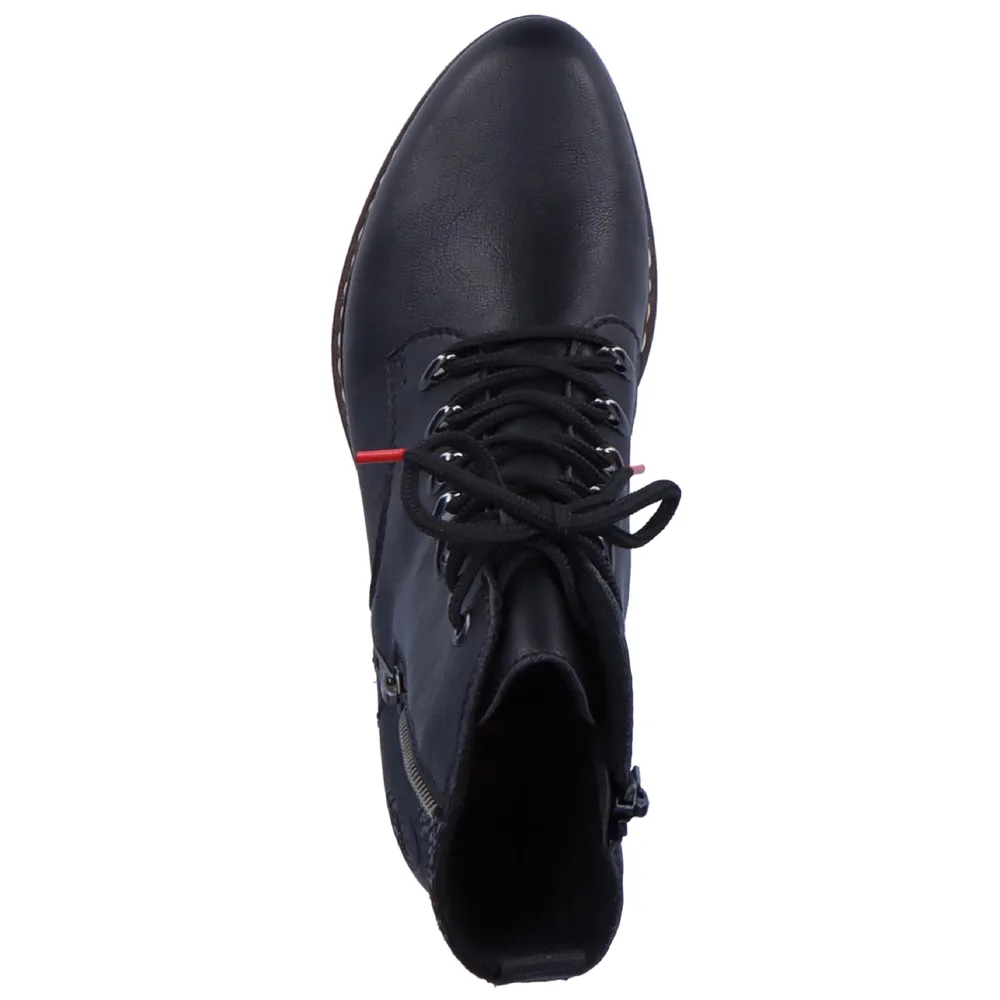 Rieker Y0800-00 (Laura) Black Boots