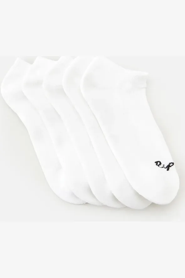 RIP CURL WOMENS ANKLE SOCKS 5 PACK