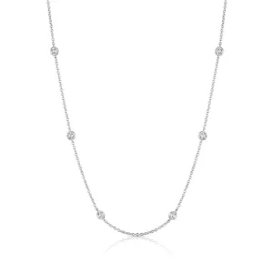Rivière Platinum 2.52ctw 10 Diamonds by the Yard Necklace