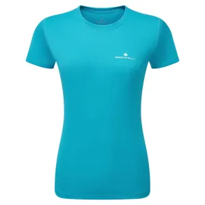 Ronhill Core Short Sleeve Tee (Womens) - Azure/Bright White
