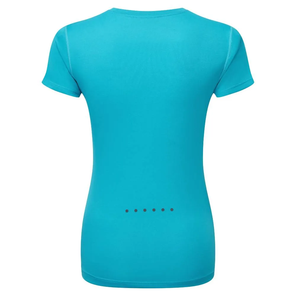 Ronhill Core Short Sleeve Tee (Womens) - Azure/Bright White