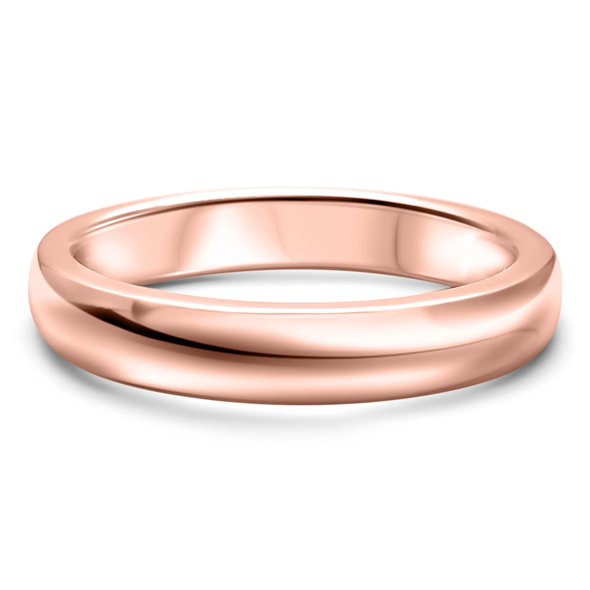 Round IGI Certified Diamond Bridal Set | 14k Rose Gold | 1, 2, or 3 Carat Engagement Ring and Wedding Band