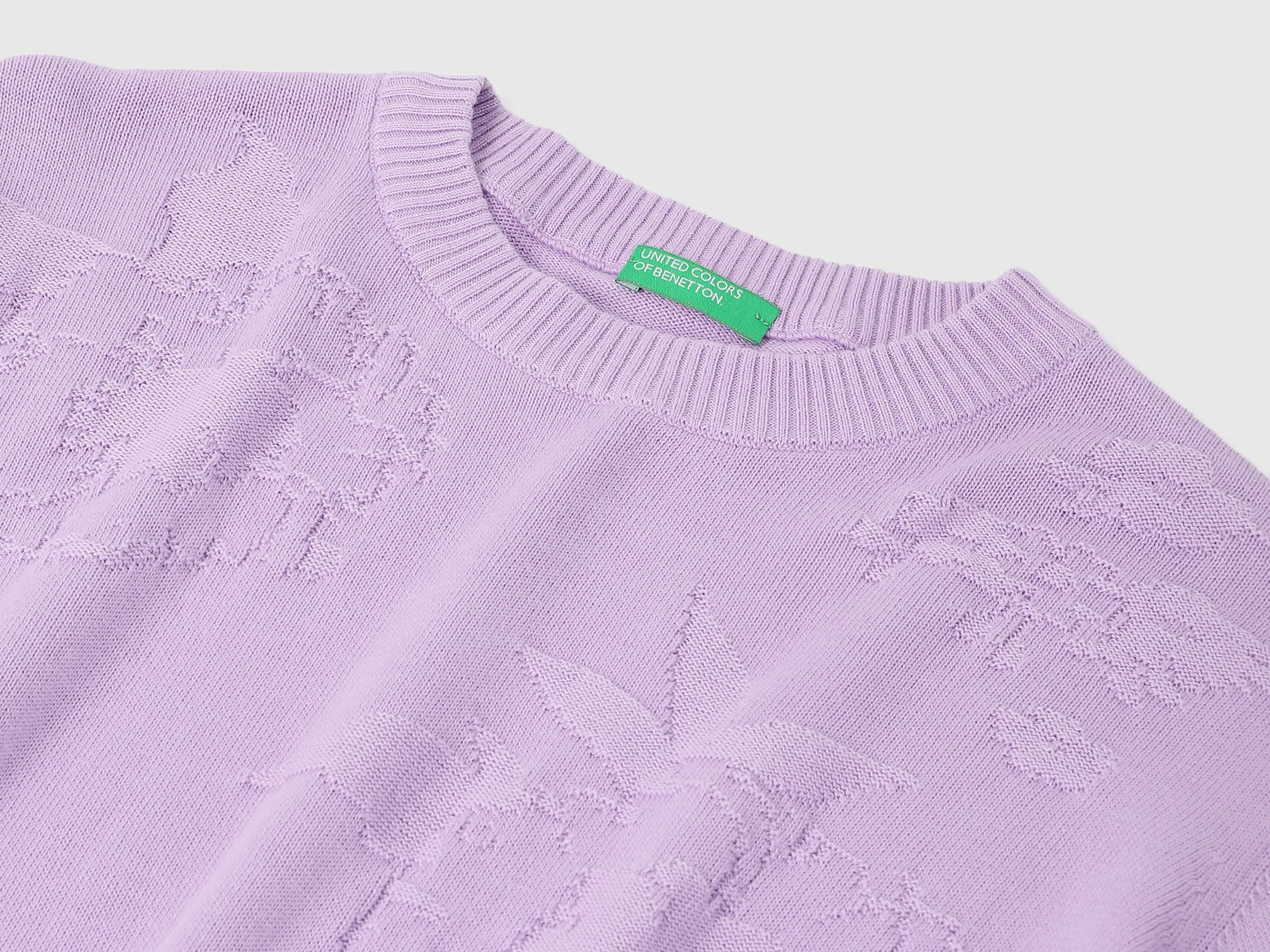 Round Neck Textured Sweatshirts