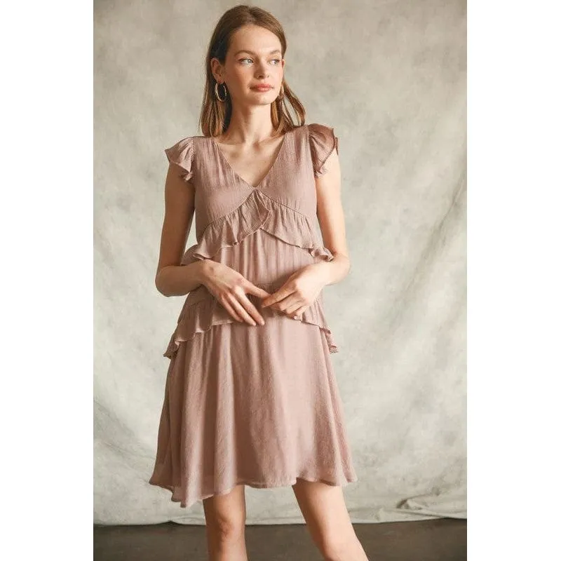 Ruffle Love Woven Dress