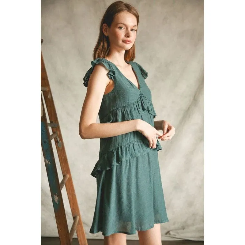 Ruffle Love Woven Dress