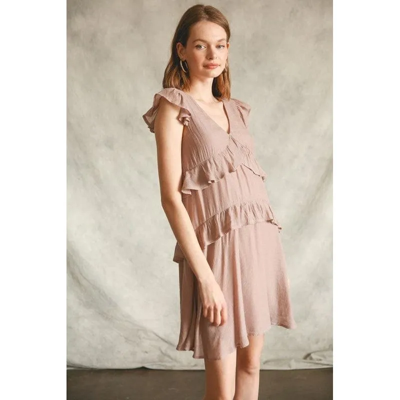 Ruffle Love Woven Dress