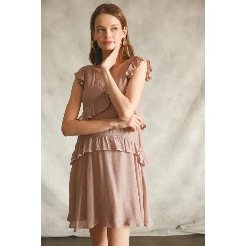 Ruffle Love Woven Dress