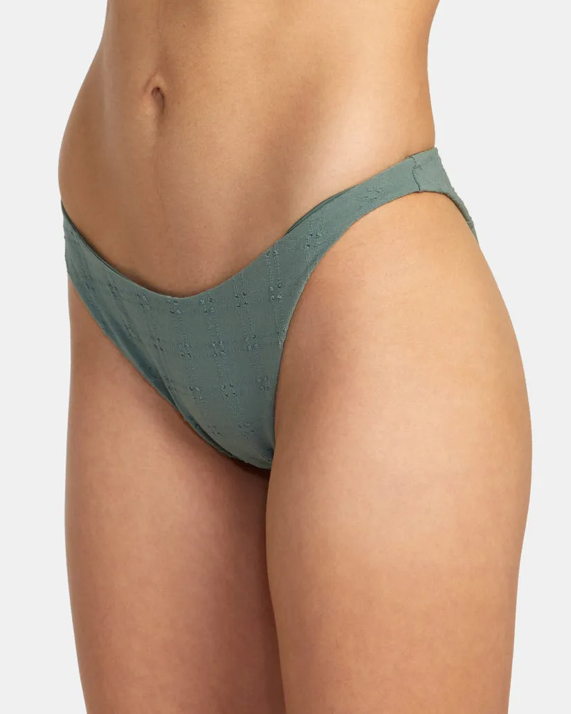 RVCA Womens Greetings Medium French Bikini Bottom
