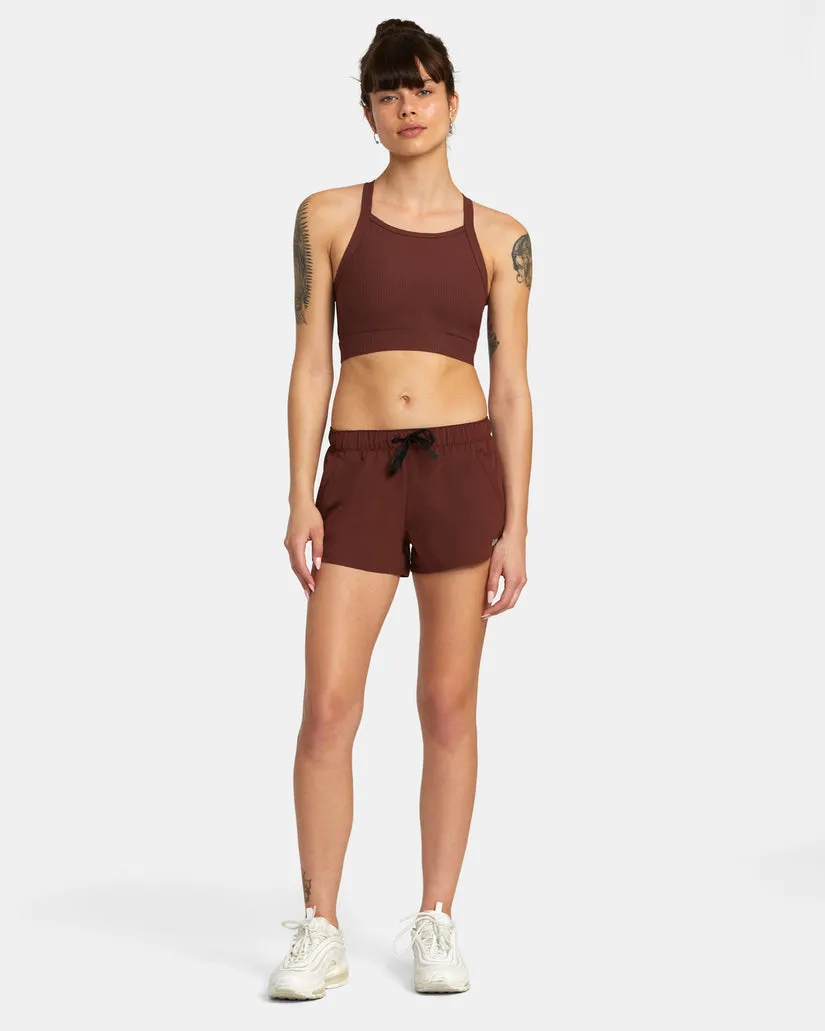 RVCA Womens VA Essential Low-Rise Yogger X Technical Training Shorts