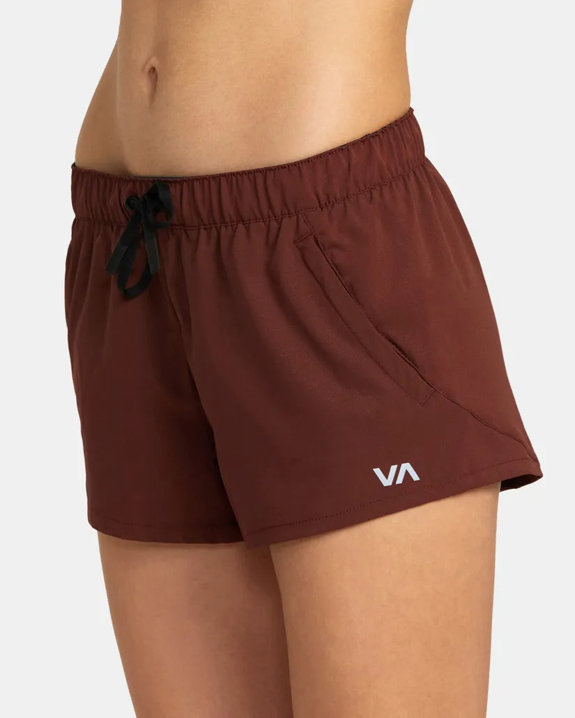 RVCA Womens VA Essential Low-Rise Yogger X Technical Training Shorts