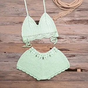 Sexy Bikinis Knitted Crochet Swimsuit