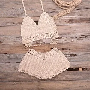 Sexy Bikinis Knitted Crochet Swimsuit