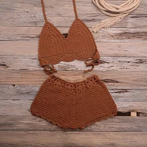 Sexy Bikinis Knitted Crochet Swimsuit