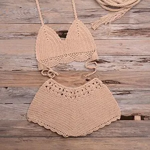 Sexy Bikinis Knitted Crochet Swimsuit