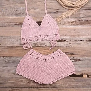 Sexy Bikinis Knitted Crochet Swimsuit