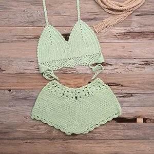 Sexy Bikinis Knitted Crochet Swimsuit