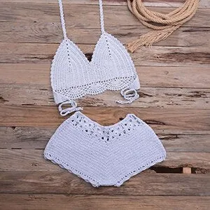 Sexy Bikinis Knitted Crochet Swimsuit