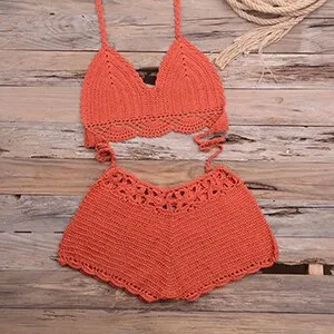 Sexy Bikinis Knitted Crochet Swimsuit