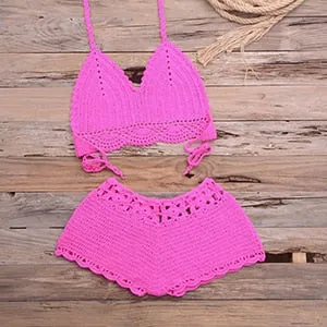 Sexy Bikinis Knitted Crochet Swimsuit