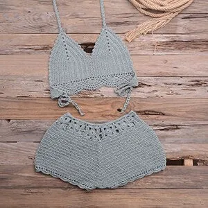 Sexy Bikinis Knitted Crochet Swimsuit