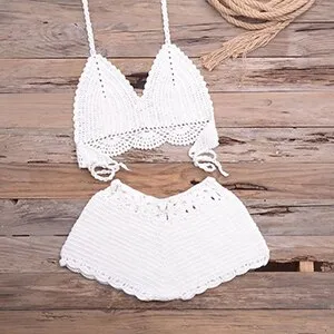 Sexy Bikinis Knitted Crochet Swimsuit