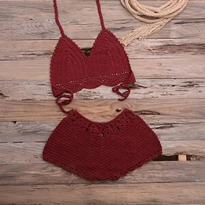 Sexy Bikinis Knitted Crochet Swimsuit
