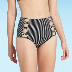 Shade & Shore Women's Caged High Waist Bikini Bottom. AFP79