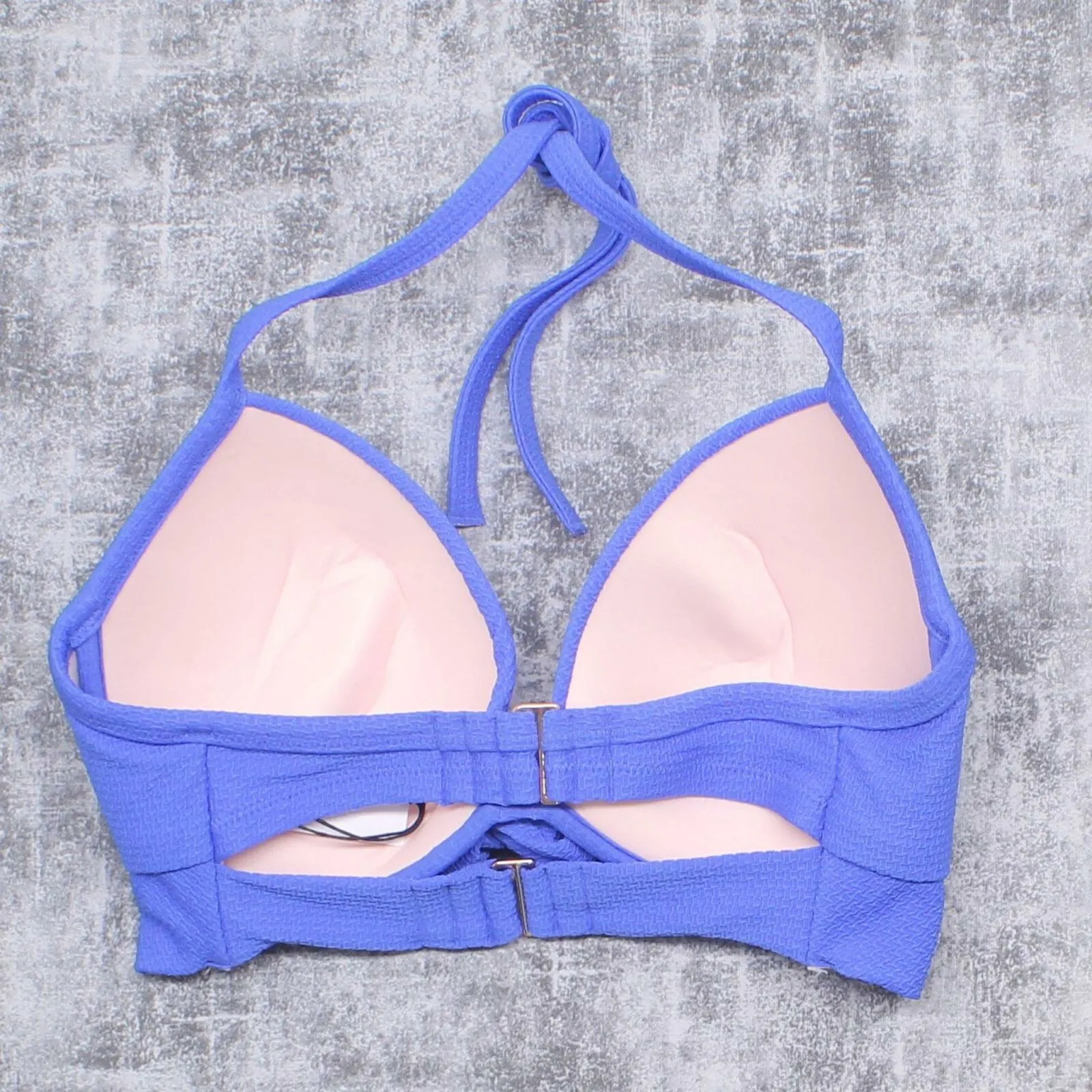 Shade & Shore Women's Light Lift Twist-Front Textured Bikini Top