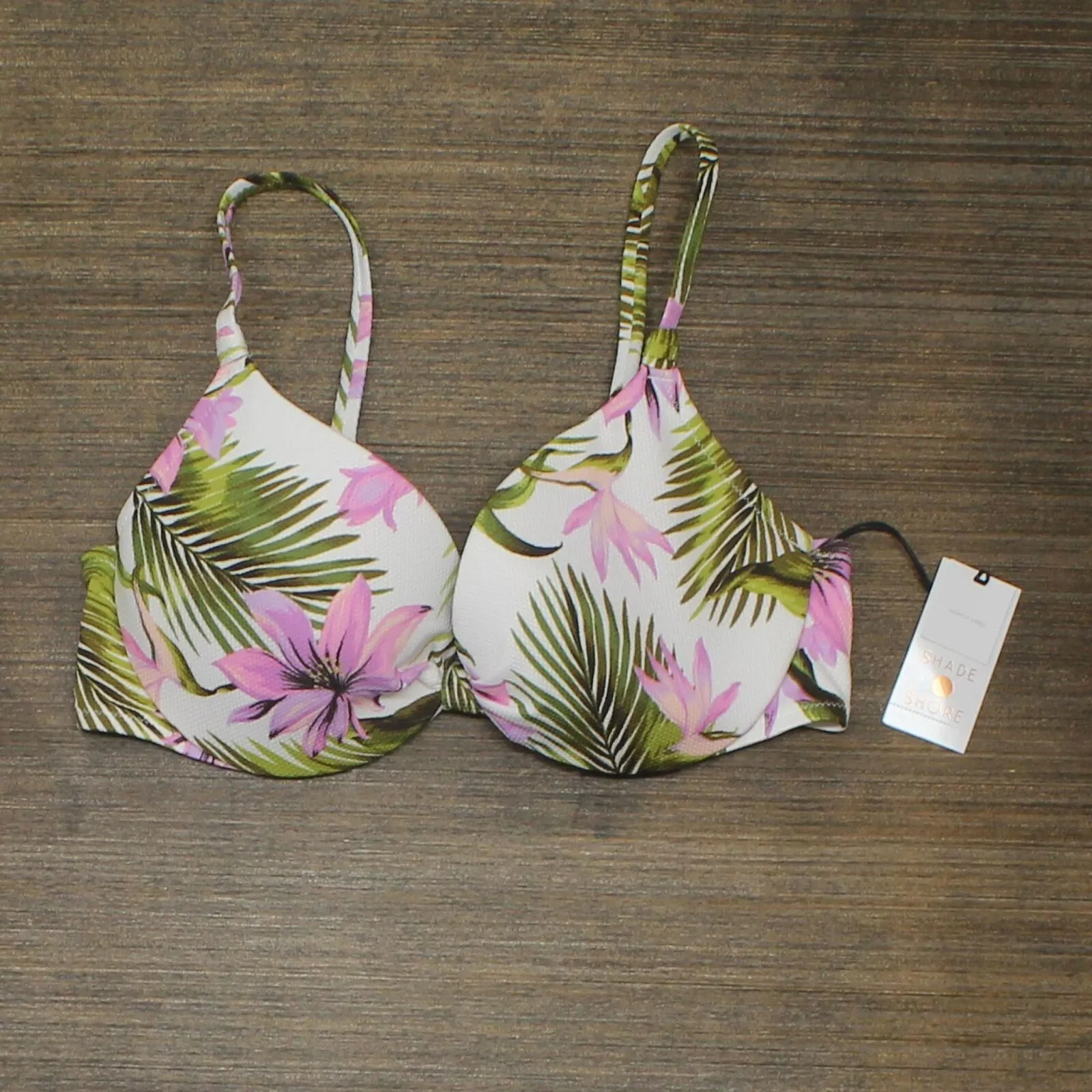 Shade & Shore Women's Lightly Lined Textured Bikini Top AFP29