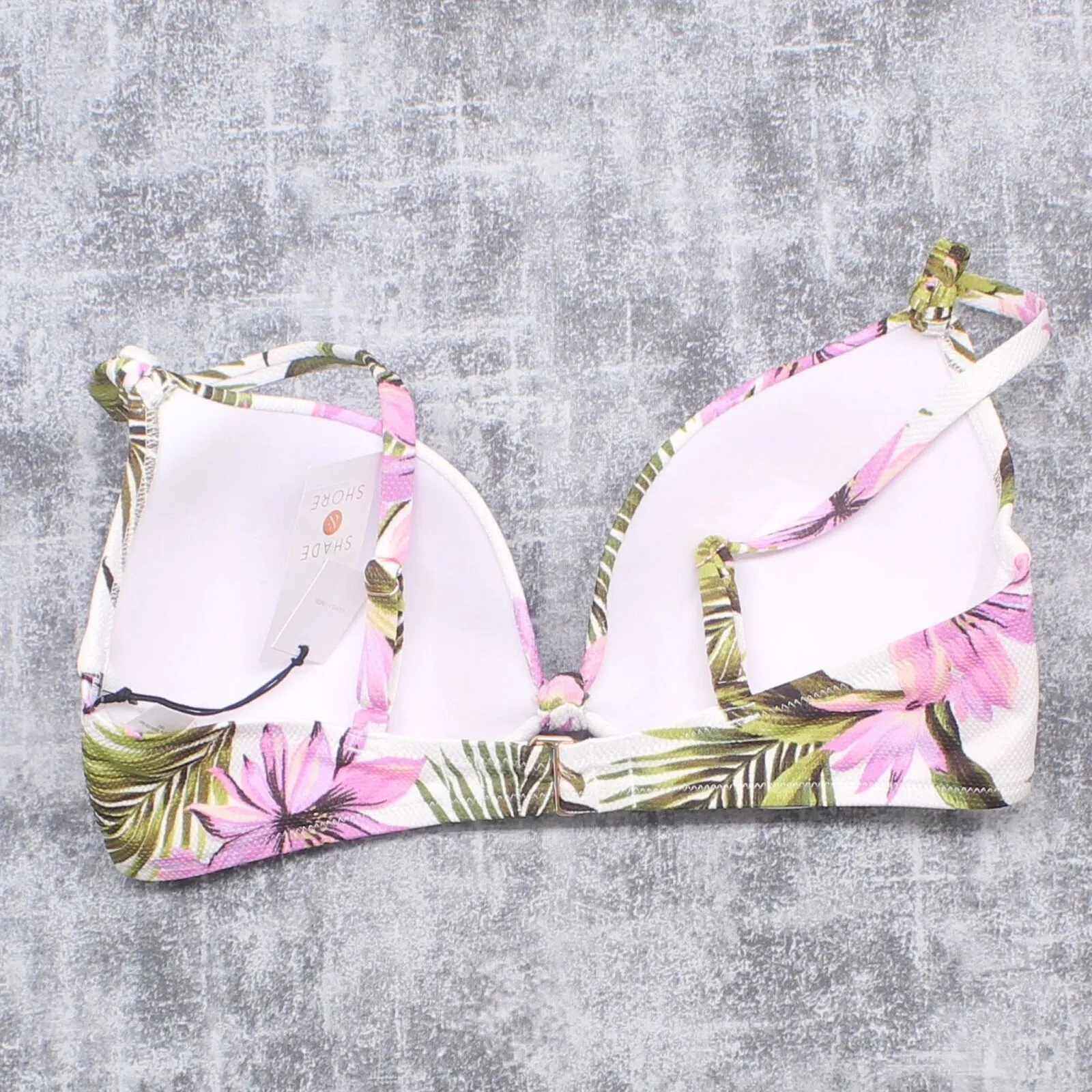 Shade & Shore Women's Lightly Lined Textured Bikini Top