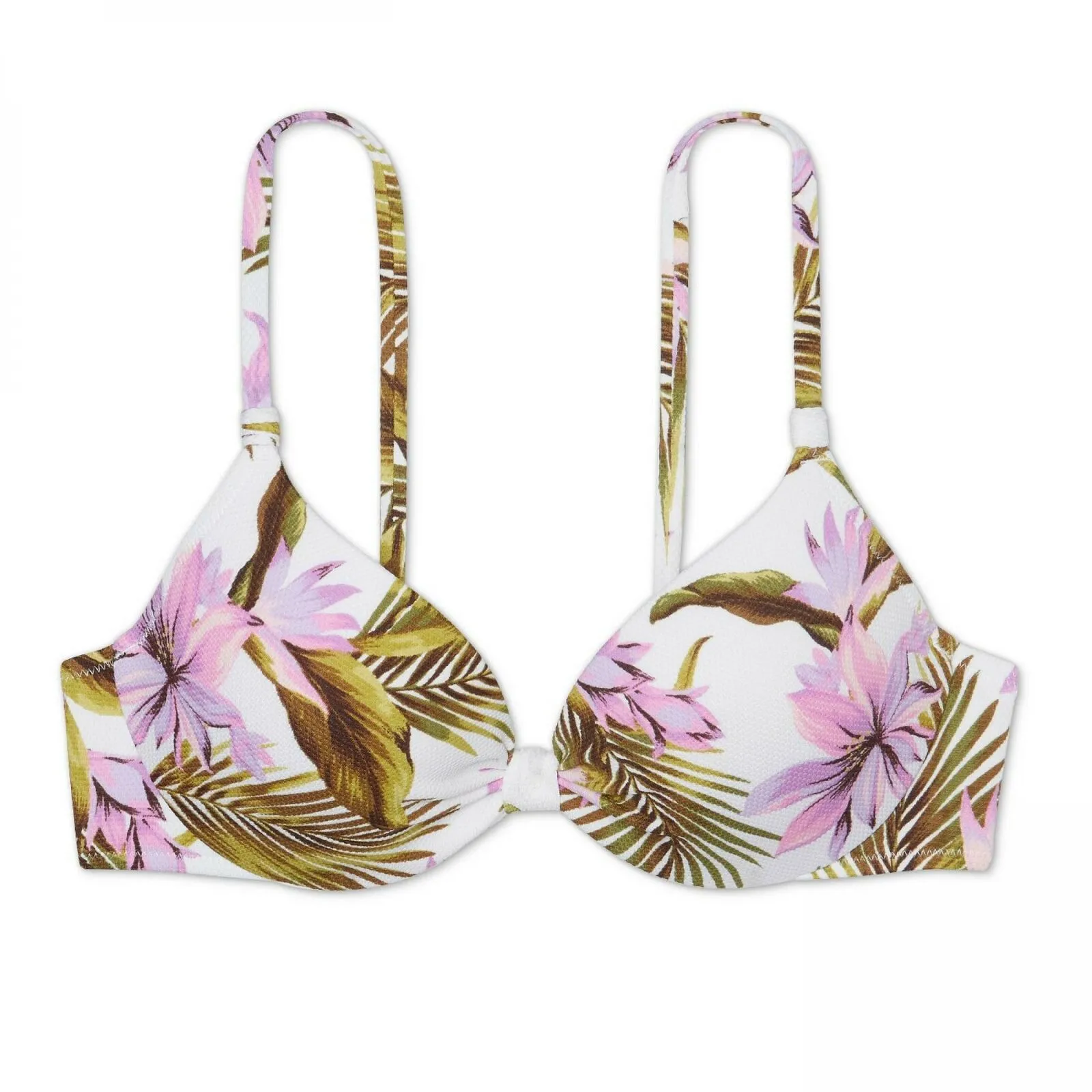 Shade & Shore Women's Lightly Lined Textured Bikini Top