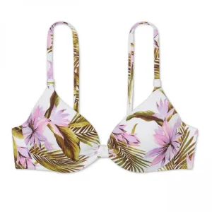 Shade & Shore Women's Lightly Lined Textured Bikini Top