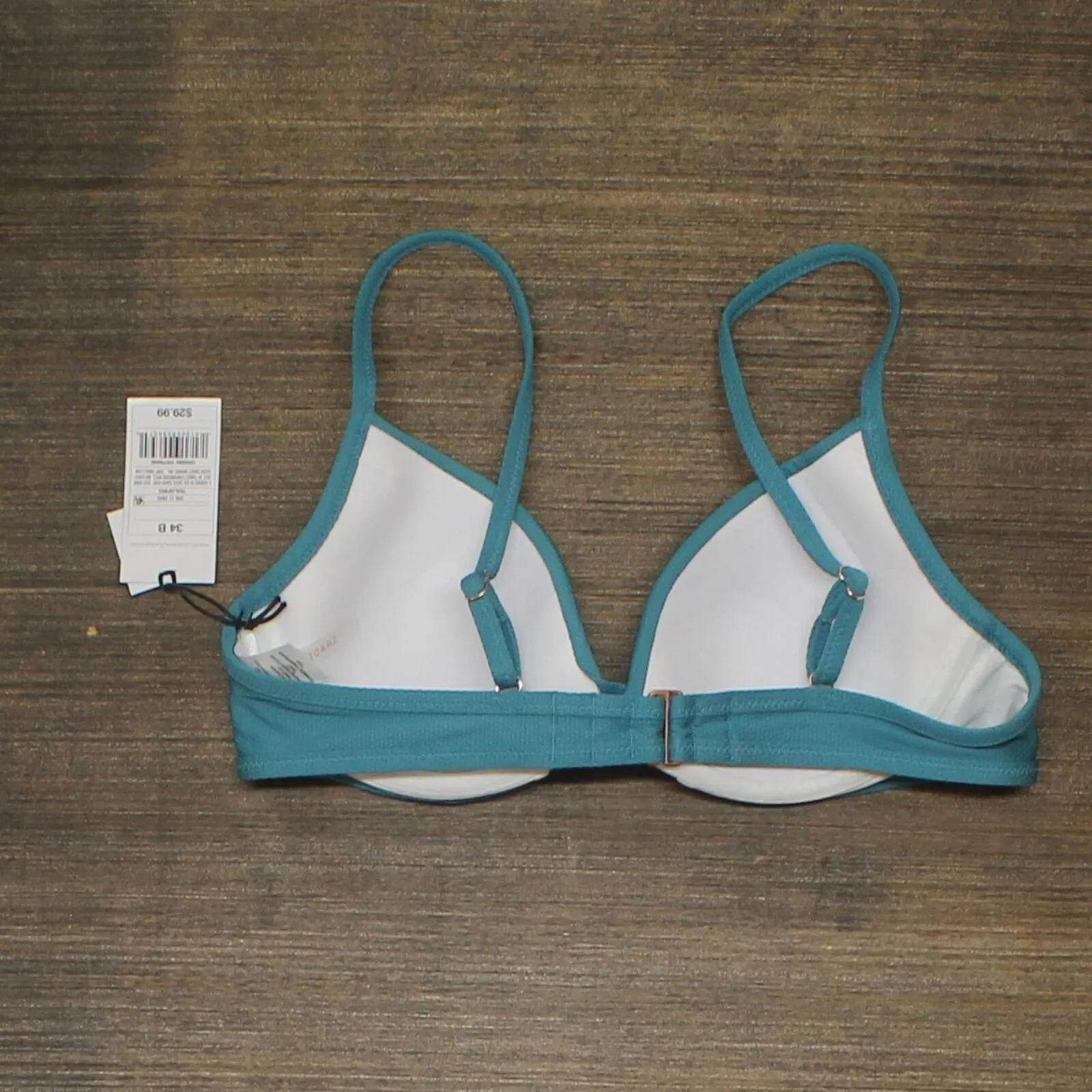 Shade & Shore Women's Lightly Lined Wrap Front Textured Bikini Top AFW03