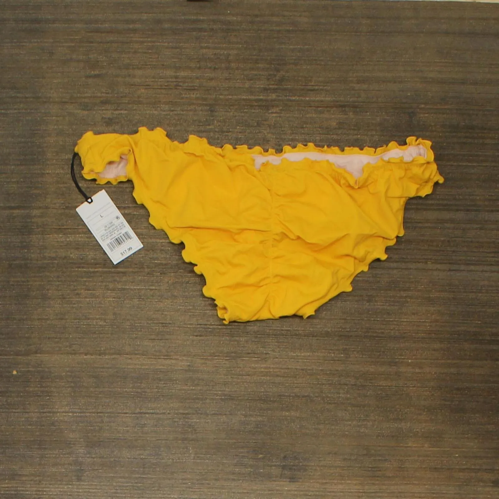 Shade & Shore Women's Ruffle Cheeky Bikini Bottom AFR53