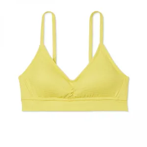 Shade & Shore Women's Textured Bralette Bikini Top