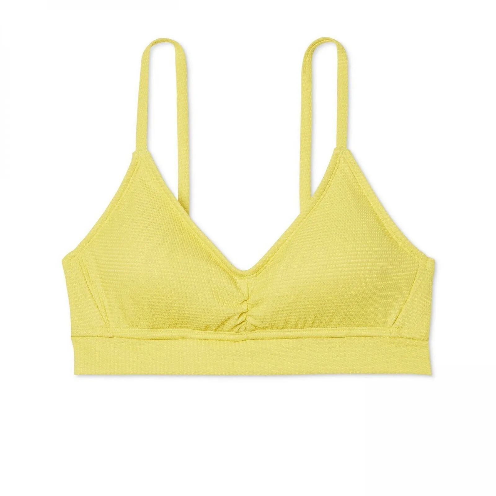 Shade & Shore Women's Textured Bralette Bikini Top