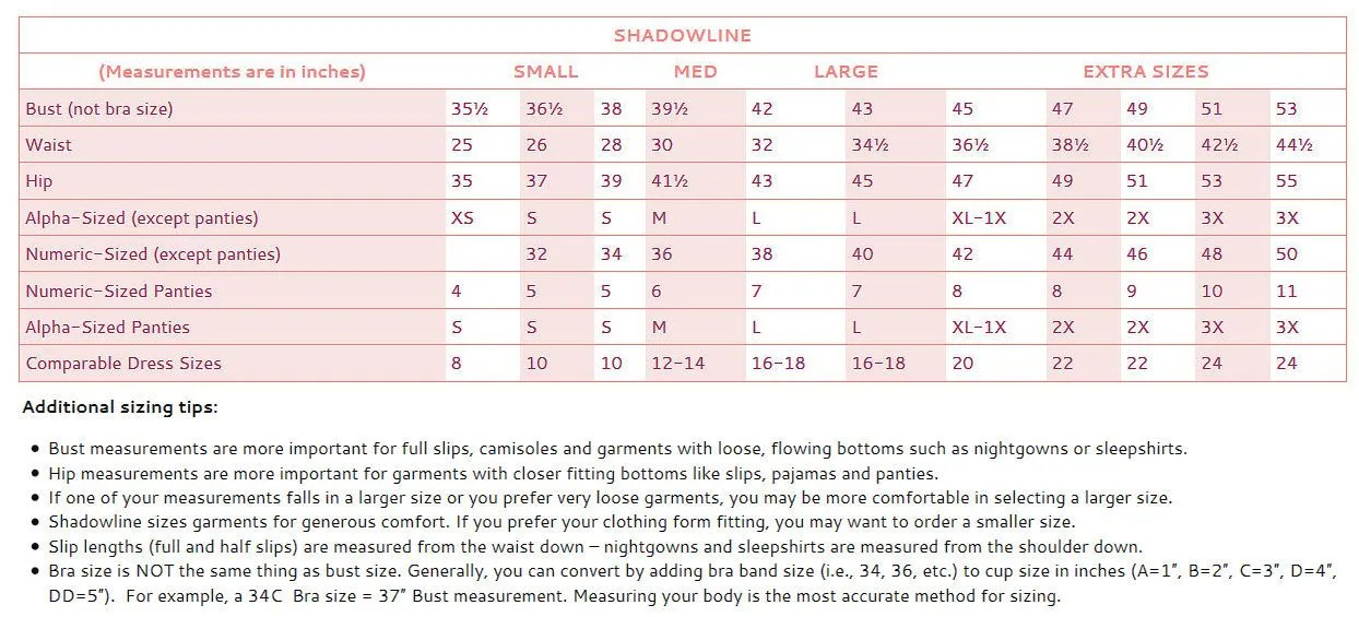 Shadowline Panties Women's Full Brief Silky Nylon Underwear 3-Pack Style 17042