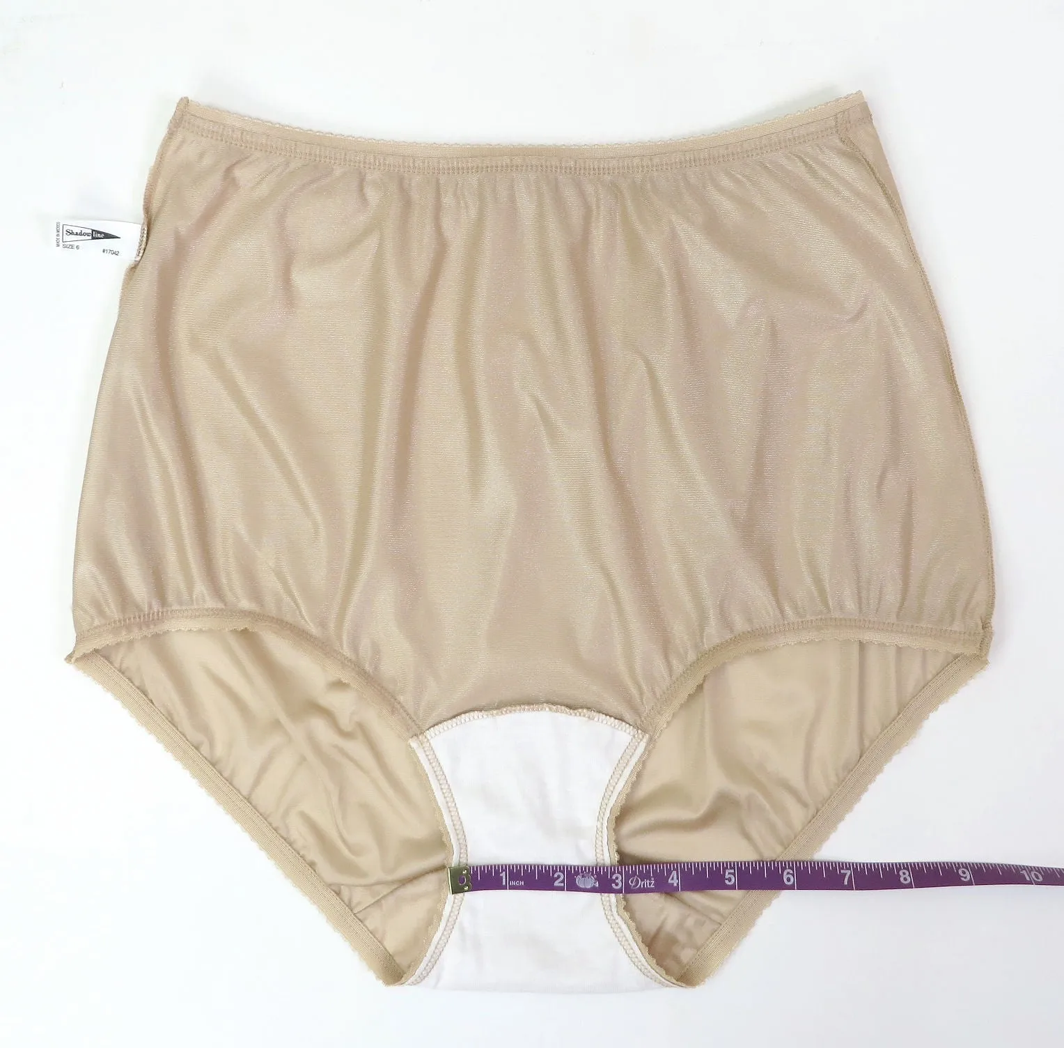 Shadowline Panties Women's Full Brief Silky Nylon Underwear 3-Pack Style 17042