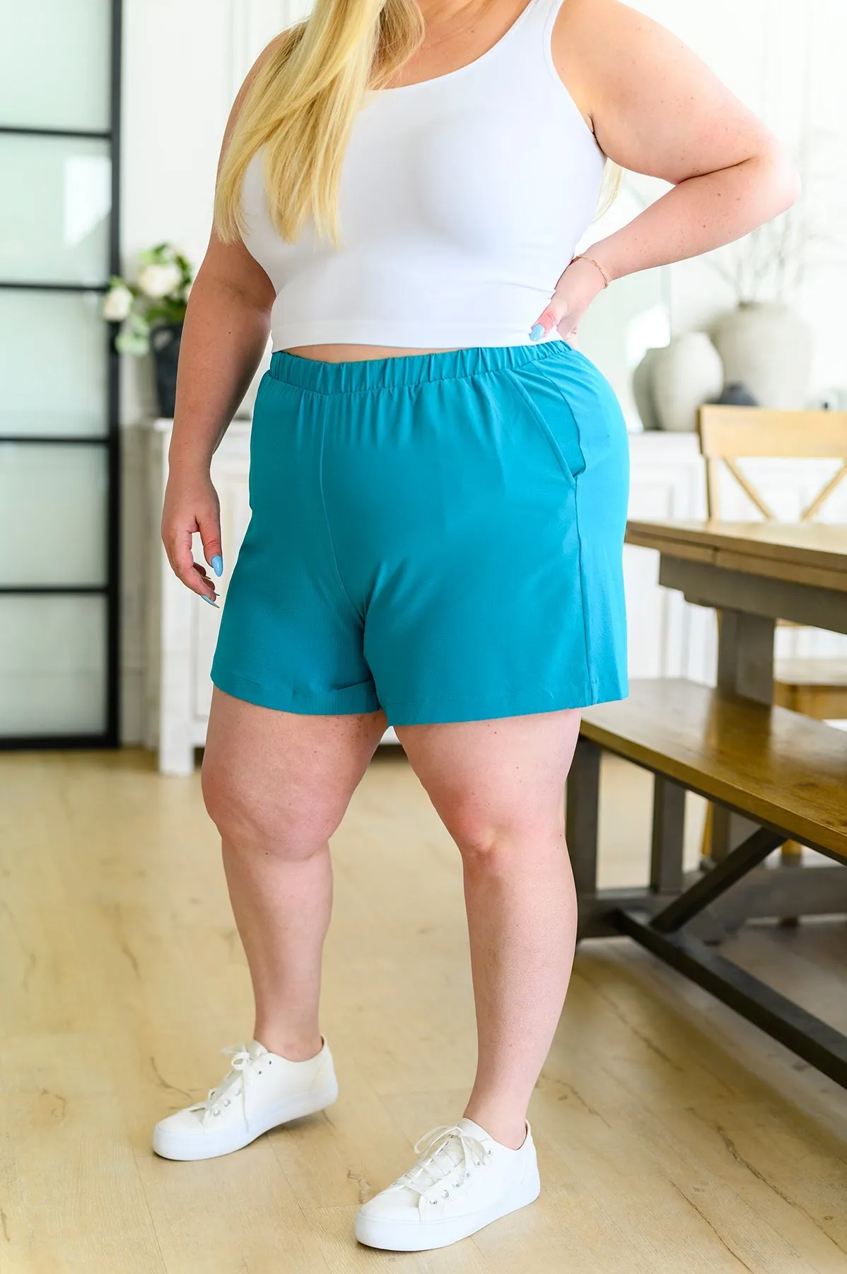 She's Got Game Shorts in Ocean Teal