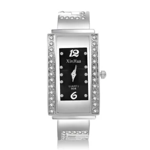 Silver Women's Bracelet Wristwatch