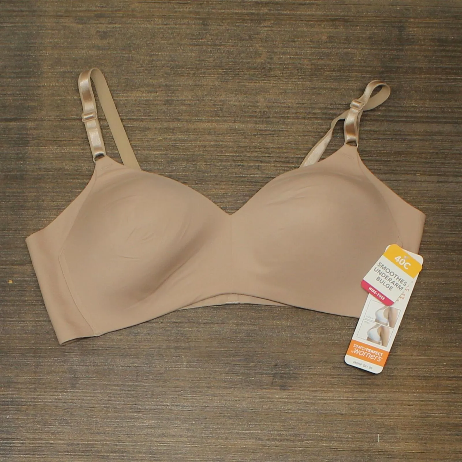 Simply Perfect by Warner's Women's Underarm Smoothing Wire-Free Bra RM0561T