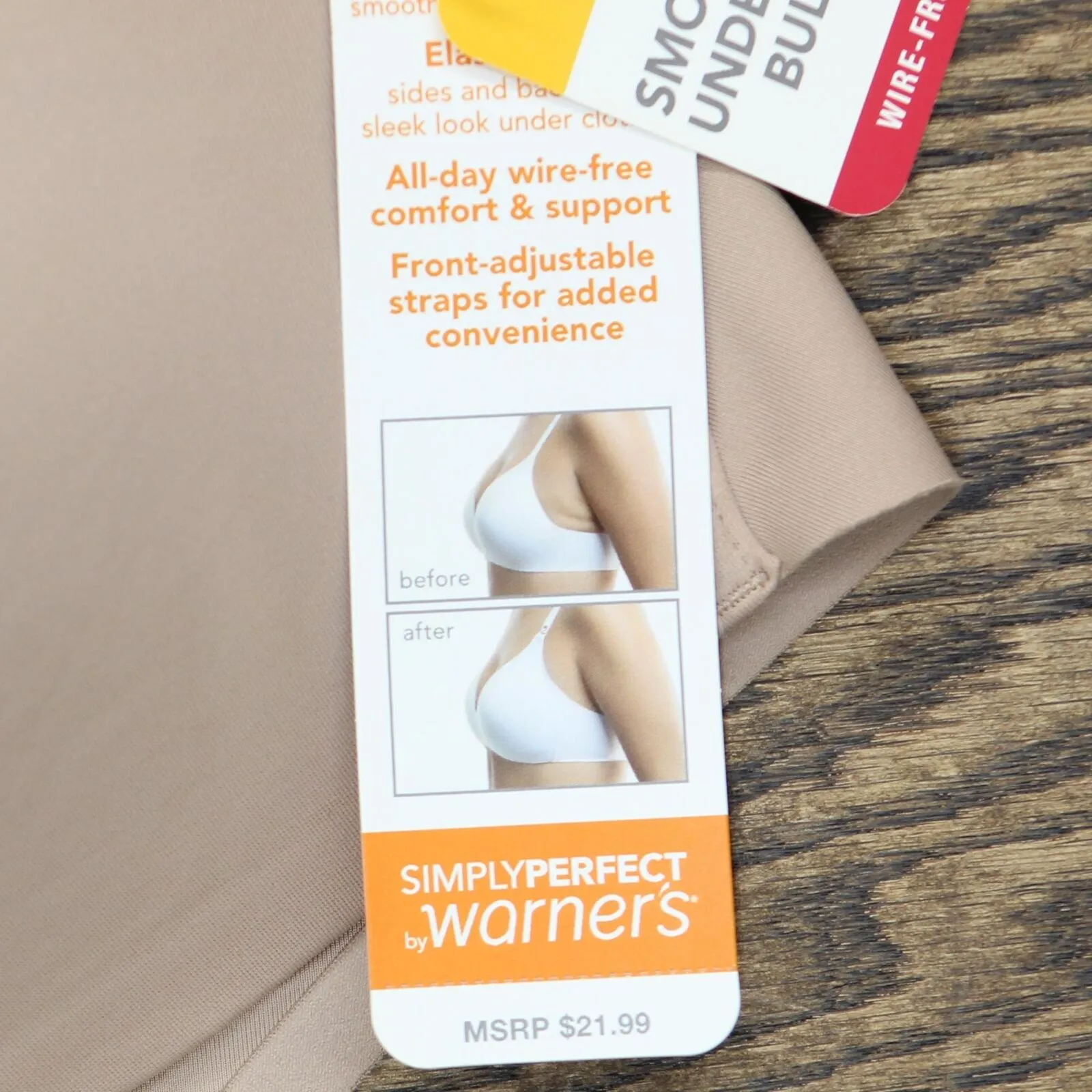 Simply Perfect by Warner's Women's Underarm Smoothing Wire-Free Bra RM0561T